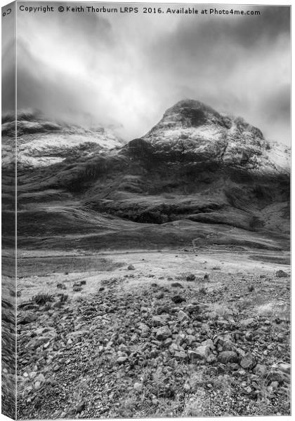 Three Sisters Glencoe Canvas Print by Keith Thorburn EFIAP/b