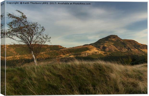 Arthurs Seat View Canvas Print by Keith Thorburn EFIAP/b