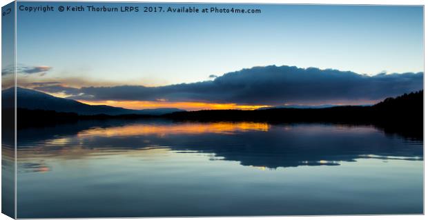 Loch Garten Sunset Canvas Print by Keith Thorburn EFIAP/b
