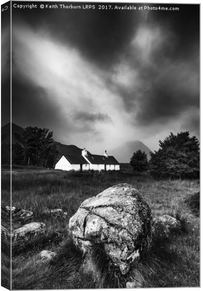 Black Rock Cottage Canvas Print by Keith Thorburn EFIAP/b