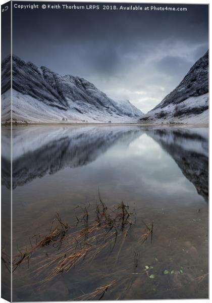 Loch Achtriochtan Canvas Print by Keith Thorburn EFIAP/b