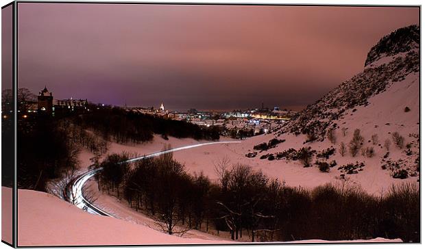 Edinburgh by Night Canvas Print by Keith Thorburn EFIAP/b