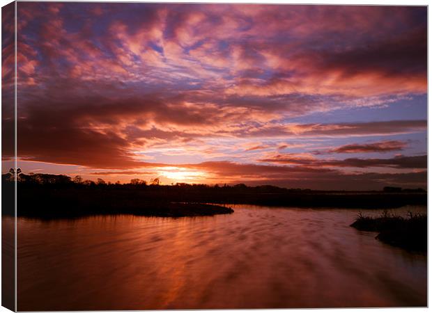 Aberlady Bay Sunset Canvas Print by Keith Thorburn EFIAP/b