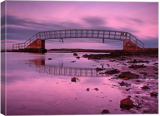 Dunbar Coast Bridge Canvas Print by Keith Thorburn EFIAP/b