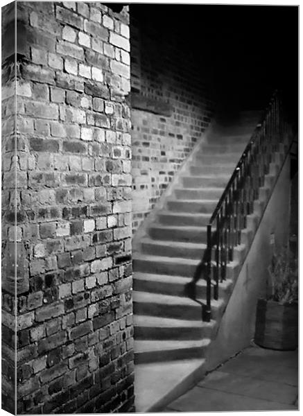 Stairs to the Dark Side Canvas Print by Keith Thorburn EFIAP/b
