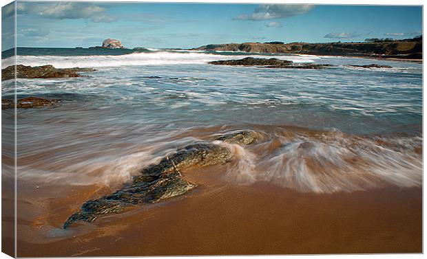 Beach at North Berwick Canvas Print by Keith Thorburn EFIAP/b