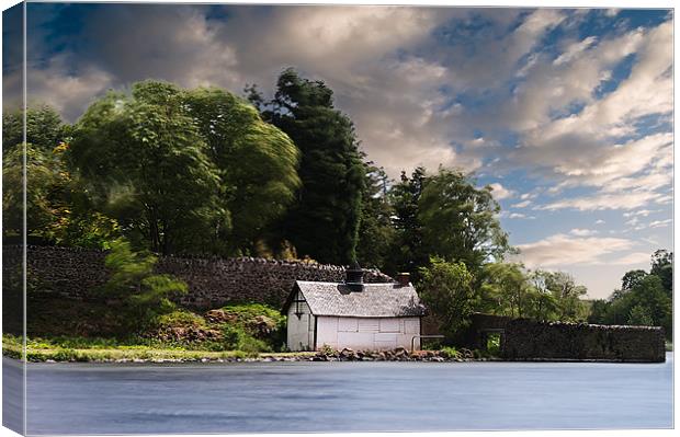 Duddingston Loch Boat House Canvas Print by Keith Thorburn EFIAP/b