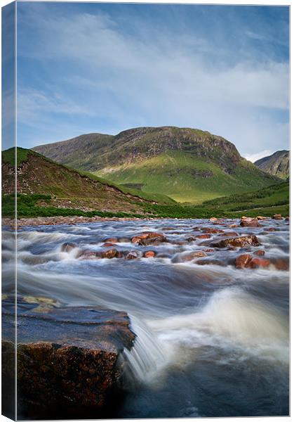 River to Loch Etive Canvas Print by Keith Thorburn EFIAP/b