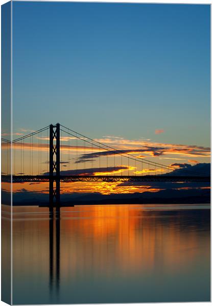 Forth Road Bridge Canvas Print by Keith Thorburn EFIAP/b