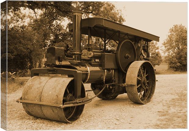 Steam Roller Canvas Print by Kevin Staddon