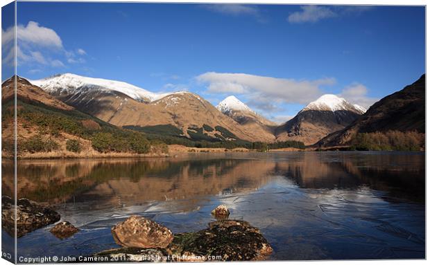 Glen Etive Canvas Print by John Cameron