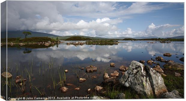 Lochan na h-Achlaise. Canvas Print by John Cameron