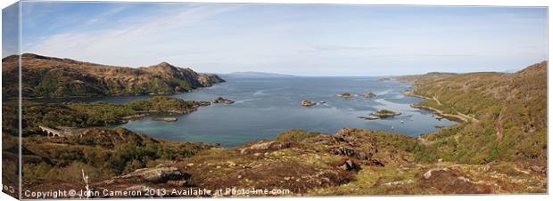 Loch nan Uamh. Canvas Print by John Cameron