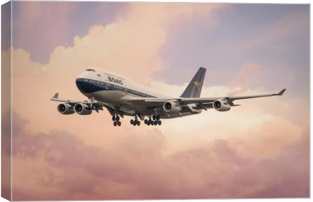 BOAC Boeing 747 Canvas Print by J Biggadike