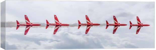 Red Arrows Enid Canvas Print by J Biggadike