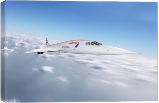 Concorde Canvas Print by J Biggadike