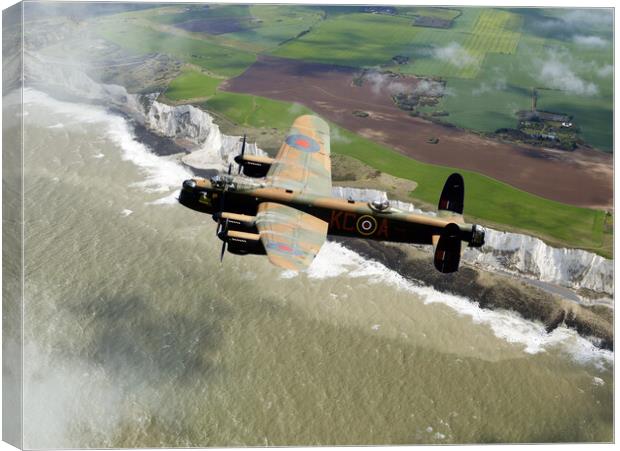 The Avro Lancaster Bomber Canvas Print by J Biggadike