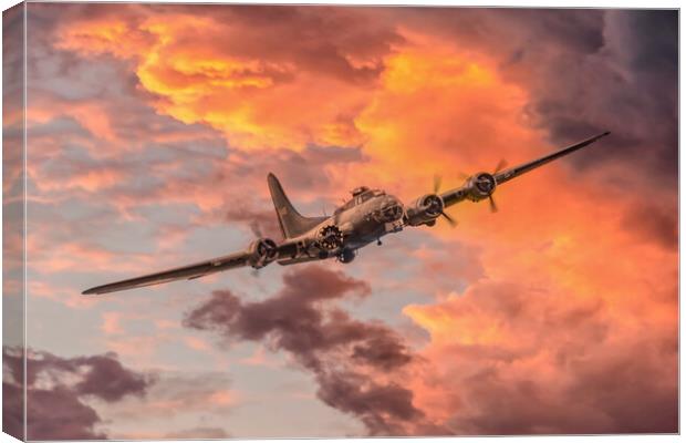 B-17 Flying Fortress Sally-B Canvas Print by J Biggadike