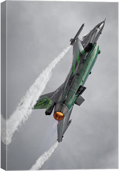 Belgian F-16 Dream Viper Canvas Print by J Biggadike