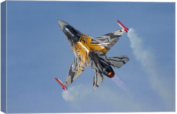 Belgian F-16 Fighting Falcon Canvas Print by J Biggadike