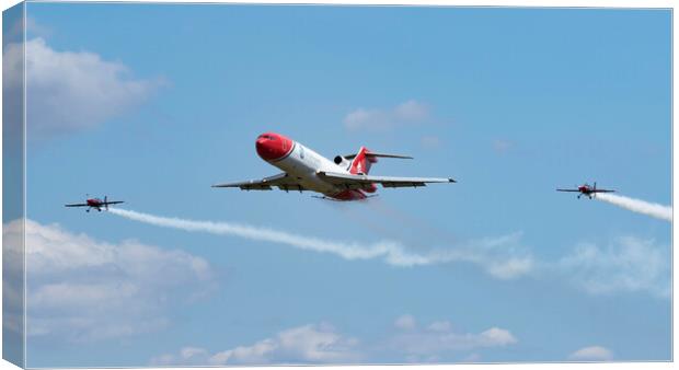Boeing 727-2S2F and The Blades Canvas Print by J Biggadike