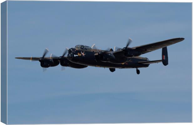 Lancaster Bomber PA474 Canvas Print by J Biggadike