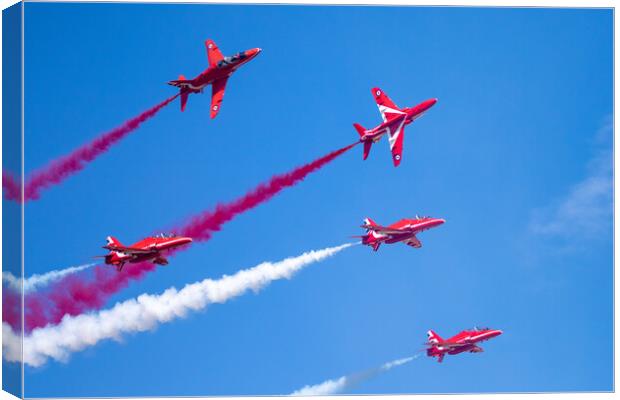 Red Arrows Canvas Print by J Biggadike