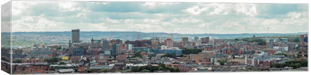 Sheffield Panoramic View Canvas Print by J Biggadike