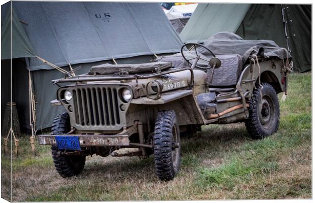 Willys Jeep Canvas Print by J Biggadike