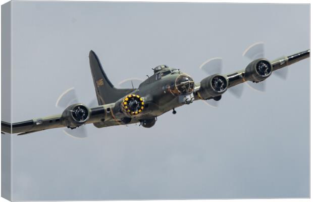 B-17 Flying Fortress Memphis Belle Canvas Print by J Biggadike