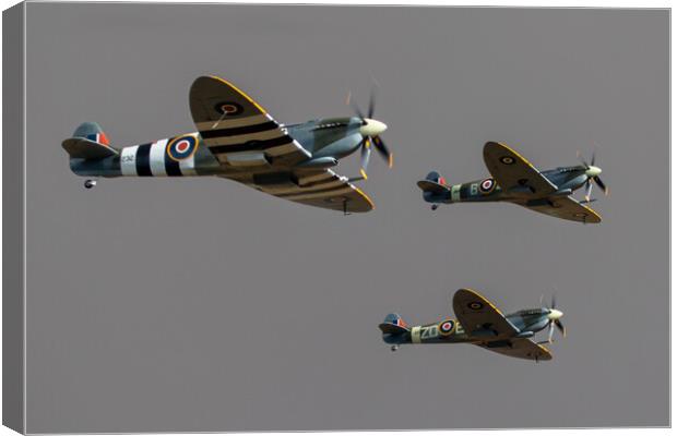 Supermarine Spitfires Canvas Print by J Biggadike