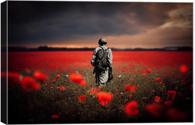 The Unnamed Soldier Canvas Print by J Biggadike