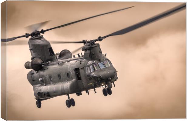 CH47 Chinook Helicopter Canvas Print by J Biggadike