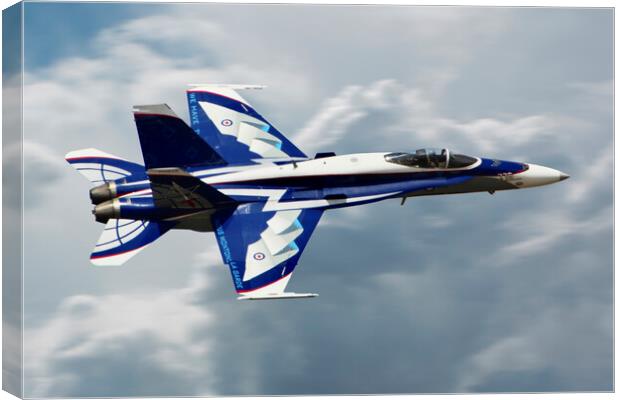 RCAF F18 Hornet Canvas Print by J Biggadike