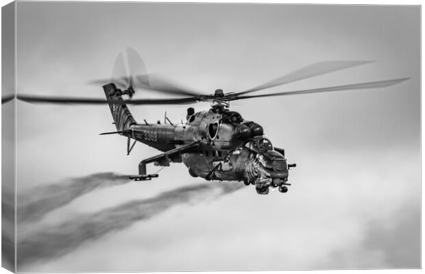 Mil Mi-24 Hind Czech Air Force Canvas Print by J Biggadike