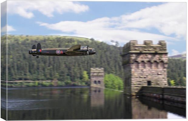 Lancaster Dam Run Canvas Print by J Biggadike