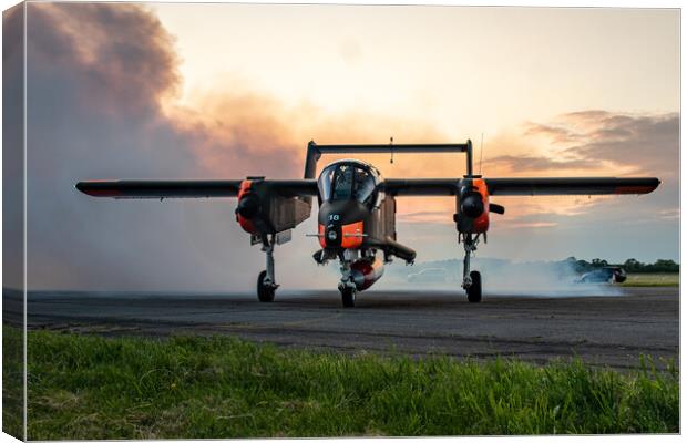 OV10 Bronco Smoke Canvas Print by J Biggadike