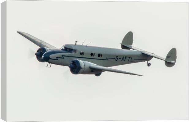 Lockheed 12 Electra Canvas Print by J Biggadike