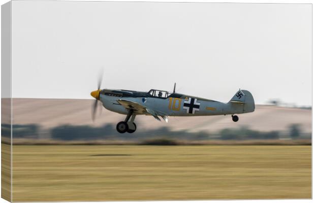 Buchin Bf109 Touching Down Canvas Print by J Biggadike