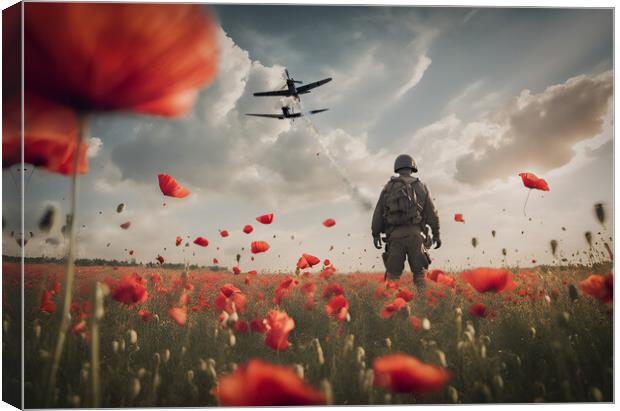 Echoes of Valor Canvas Print by J Biggadike