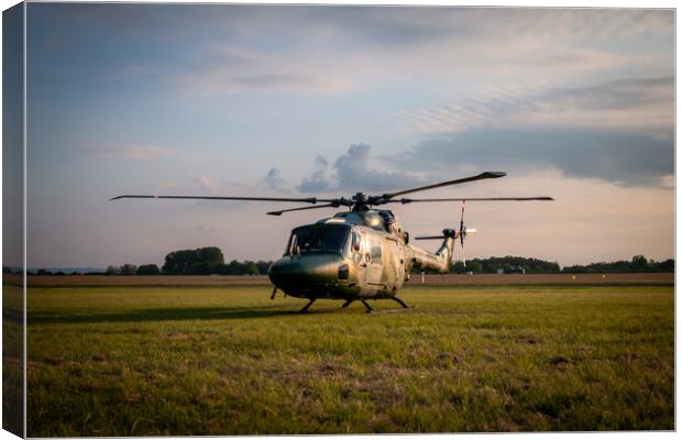 Lynx Mk7 Helicopter Canvas Print by J Biggadike