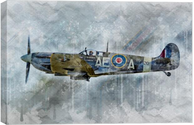 Supermarine Spitfire LF Mk.Vb EP120 Canvas Print by J Biggadike