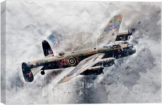 Avro Lancaster Bomber PA474 Canvas Print by J Biggadike