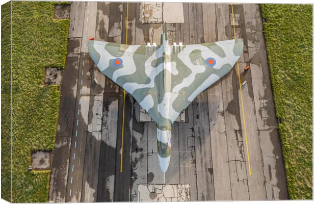 Vulcan Bomber Aerial View Canvas Print by J Biggadike