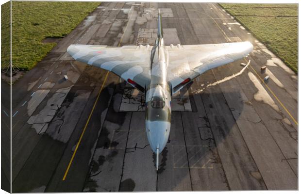 Vulcan Bomber Sunrise Canvas Print by J Biggadike