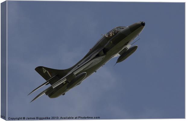 Hawker Hunter Canvas Print by J Biggadike