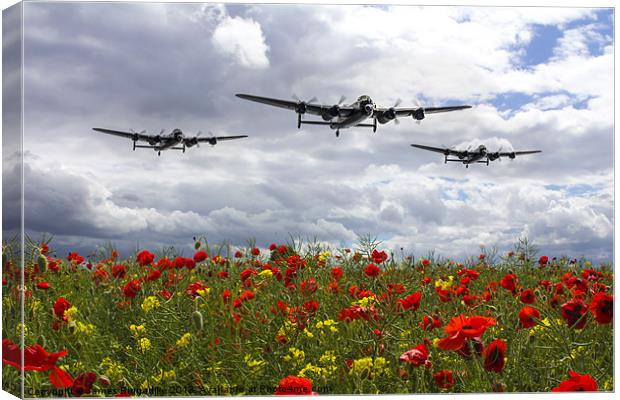 Lancaster Remembrance Canvas Print by J Biggadike