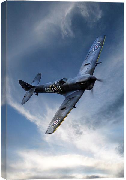 Supermarine Spitfire Pass Canvas Print by J Biggadike