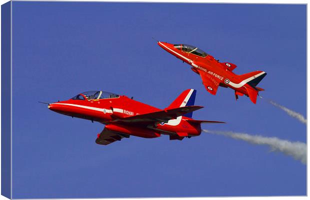 Red Arrows Canvas Print by J Biggadike