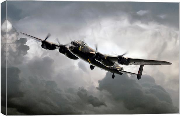 Avro Lancaster Canvas Print by J Biggadike